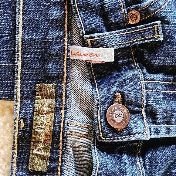 David Kahn Lauren Dark Wash Straight Leg Size 4 - Picture 5 of 14
